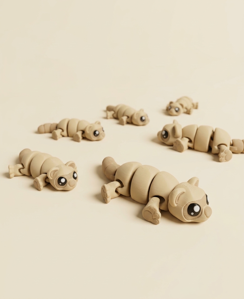 Hurón Articulado Flexi - Mascota de Escritorio