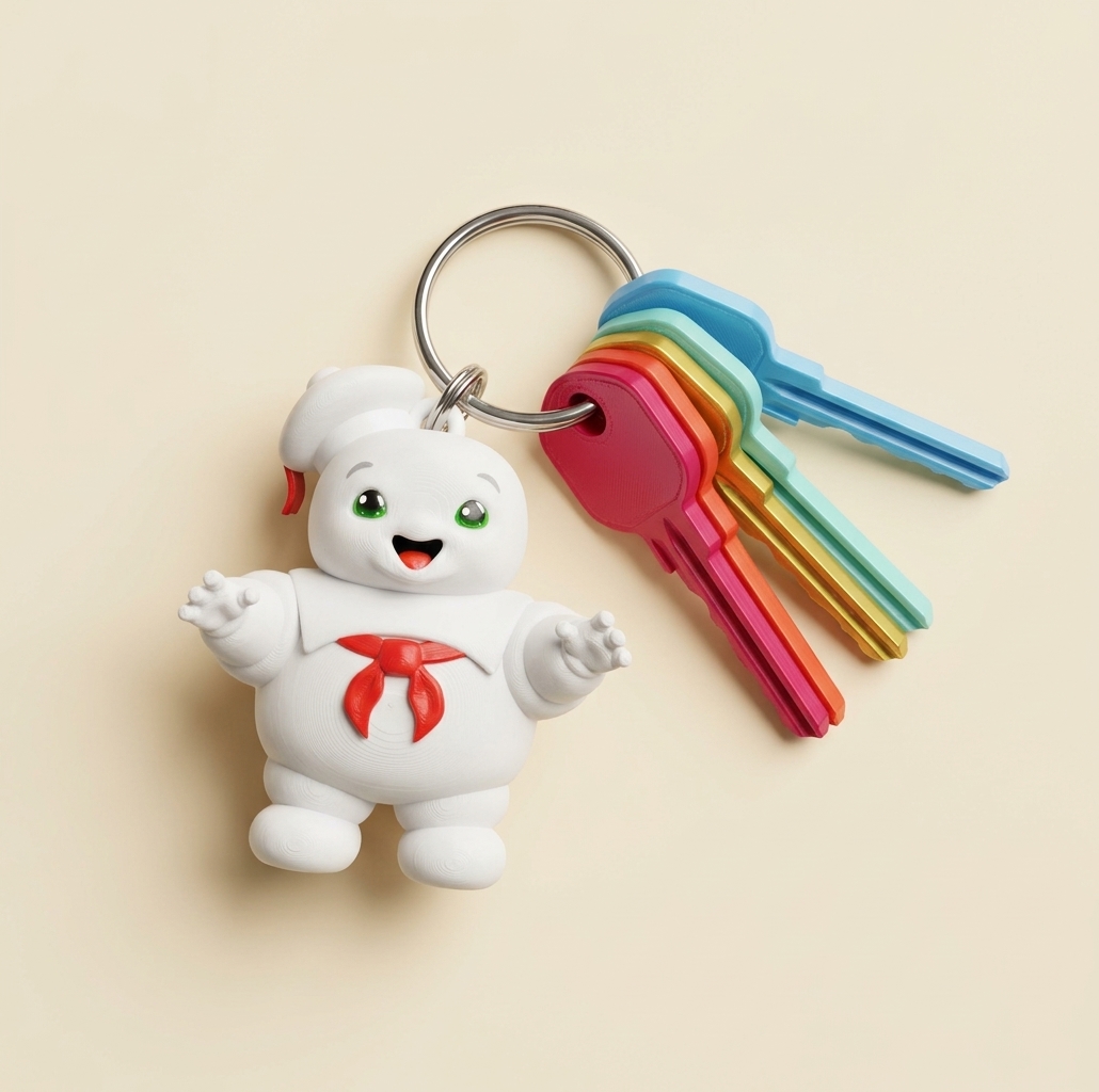 Llavero Muñeco de Malvavisco (Pack de 3)