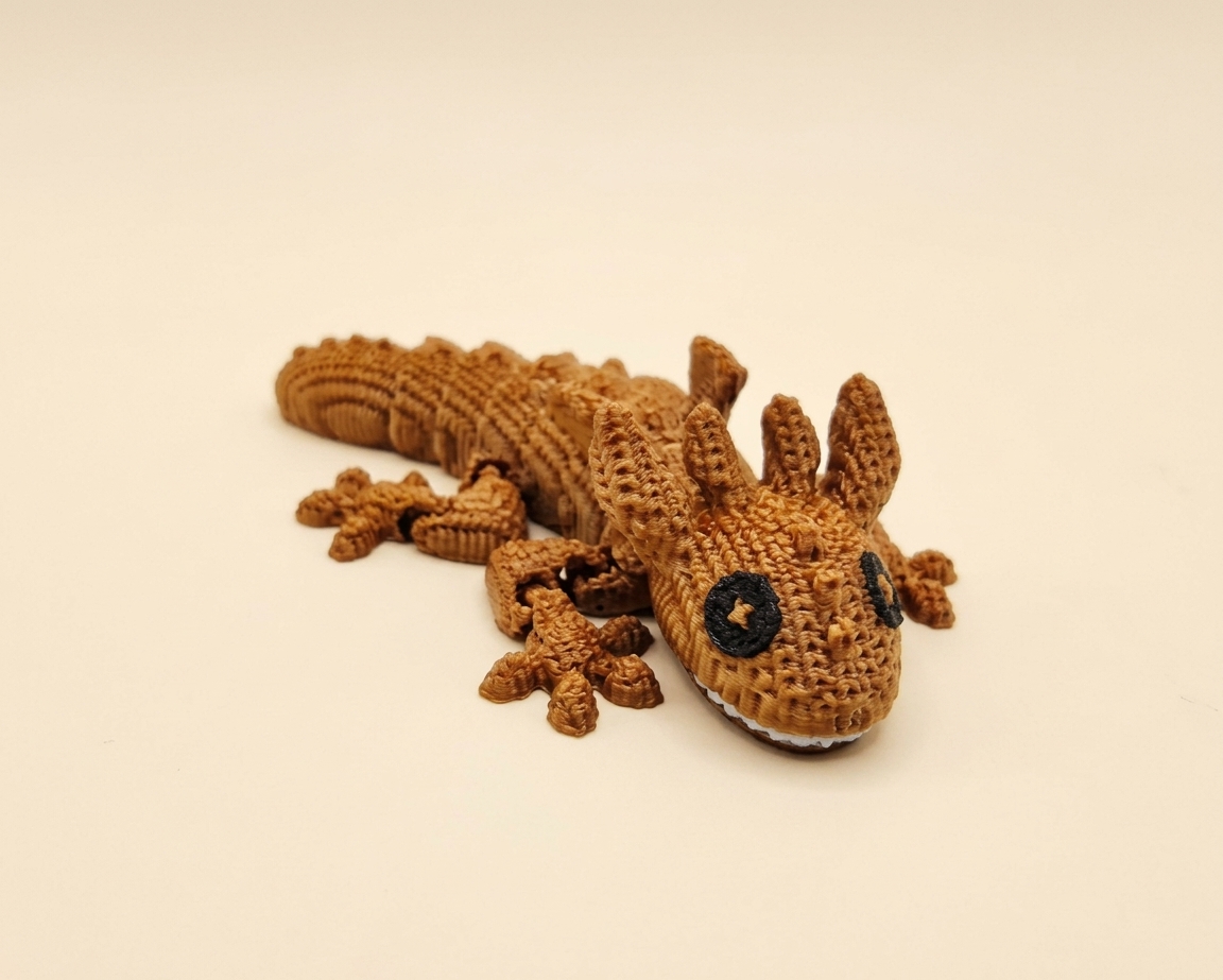 Llavero Dragón Crochet Flexi (Pack de 3)