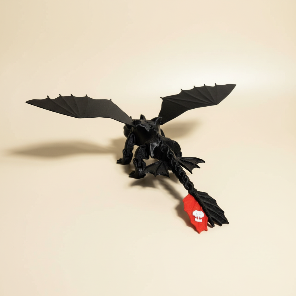 Dragon Toothless Articulado Flexi